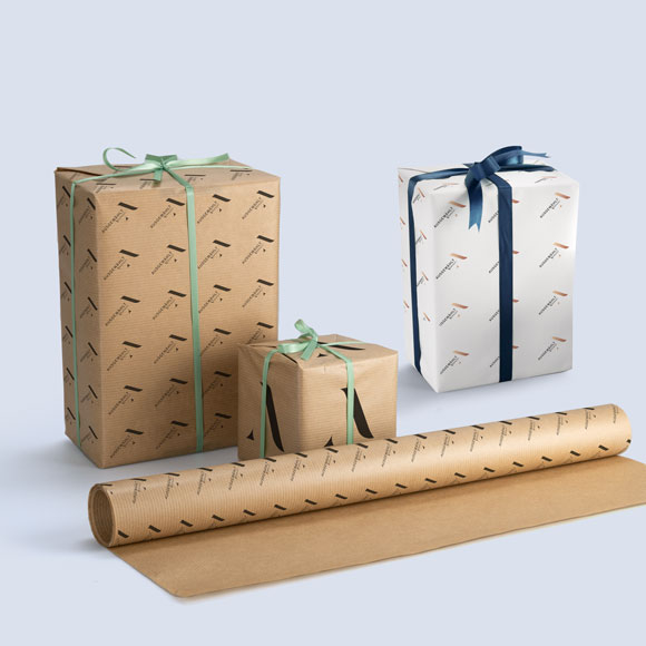Geschenkpapier auf Rolle bedruckt