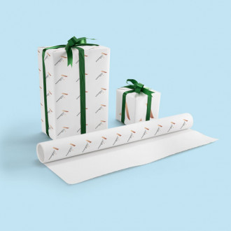 Geschenkpapier auf Rolle bedruckt
