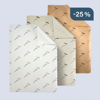 Geschenkpapier auf Bogen bedruckt