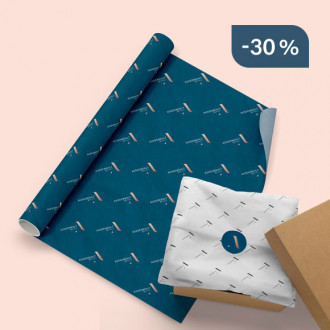 Seidenpapier auf Rolle bedruckt