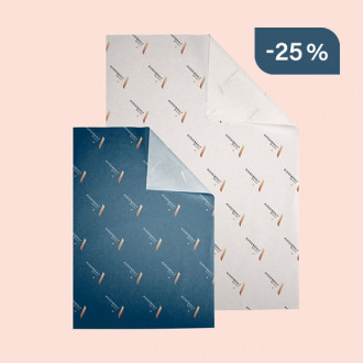 Seidenpapier auf Bogen bedruckt