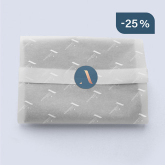 Seidenpapier auf Rolle mit Zusatzfarbe Weiß bedruckt