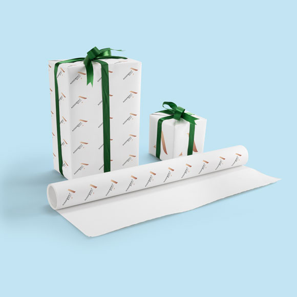 Geschenkpapier auf Rolle bedruckt