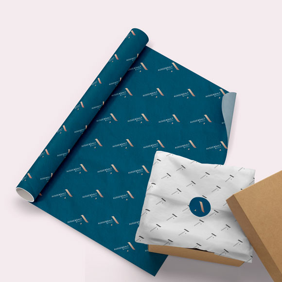 Seidenpapier auf Rolle bedruckt